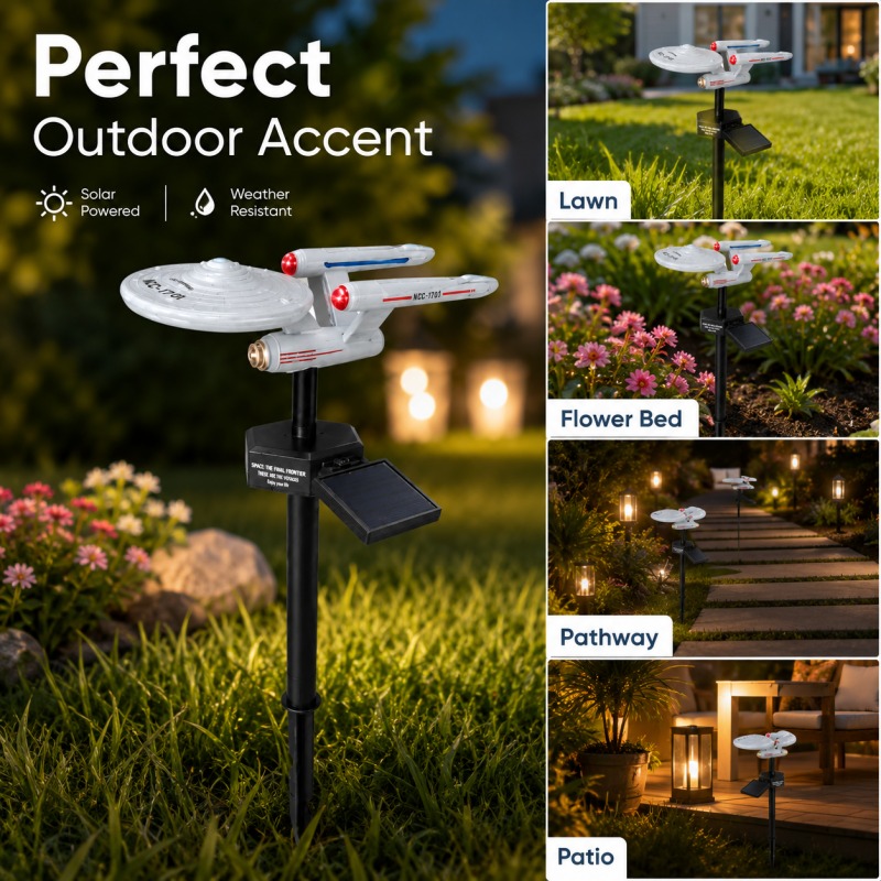 Landscape Spike Light - Lampe solaire de jardin Star Trek
