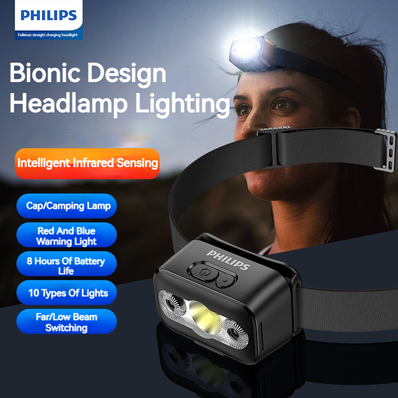Outdoor Lighting Globes - Philips LED lampe frontale capteur tête