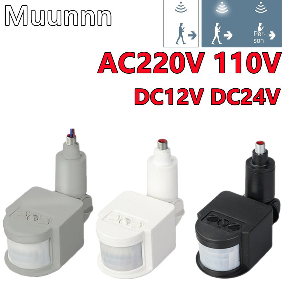 Outdoor Lighting Timer Switch - Capteur de mouvement PIR 220V/110V, détecteur
