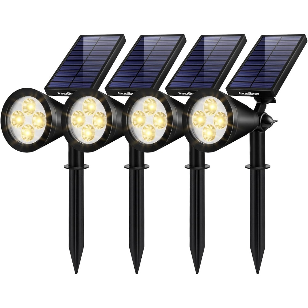 Outdoor Lighting Options - Lampes solaires d'extérieur, blanc chaud, étanches,