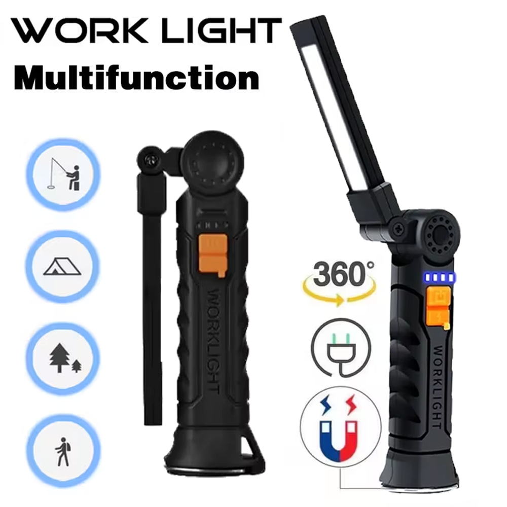 Outdoor Lighting Guide - Lampe de poche LED COB Portable,