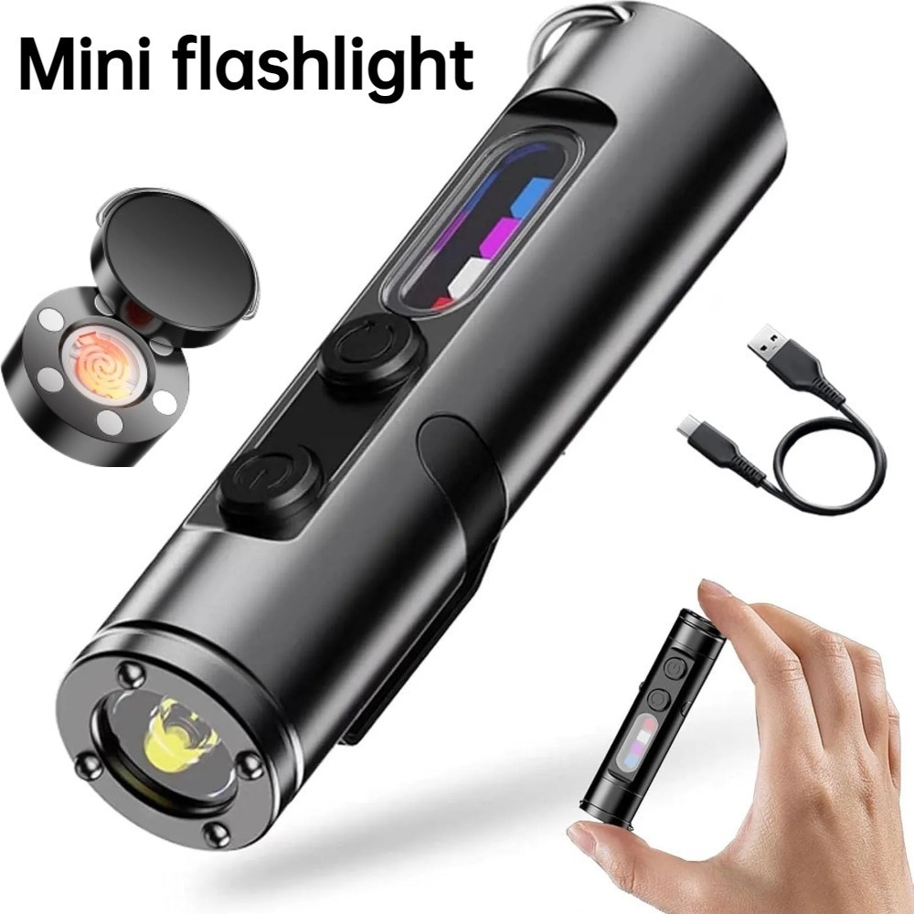 Outdoor Lighting Electric - Mini lampe torche d'extérieur rechargeable USB-C