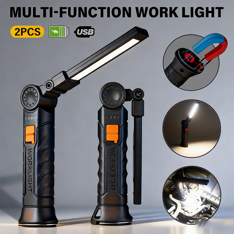 Outdoor Lighting Guide - Lampe de poche LED COB Portable,