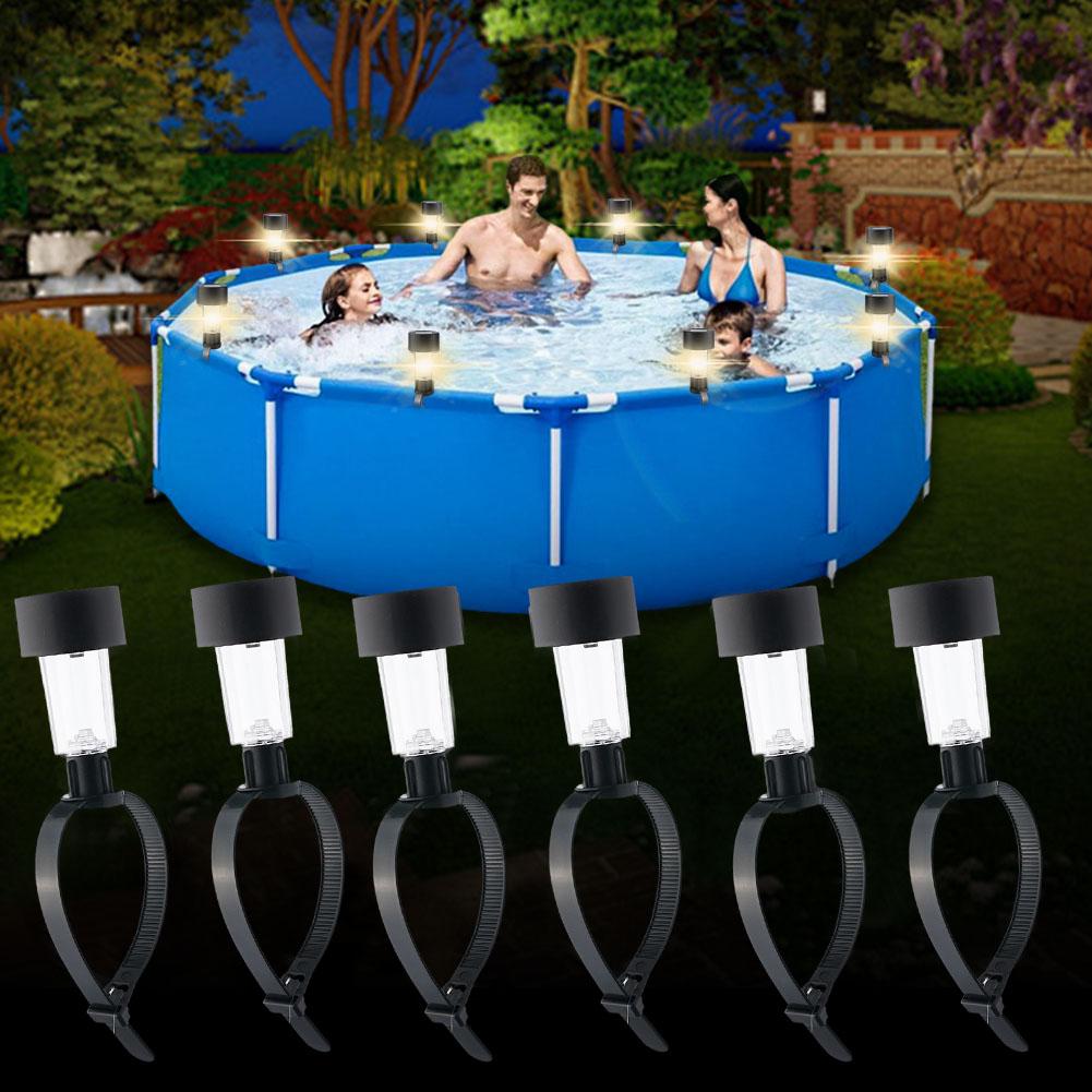 Outdoor Lighting In Ground - Lampes LED solaires pour piscine, étanches,