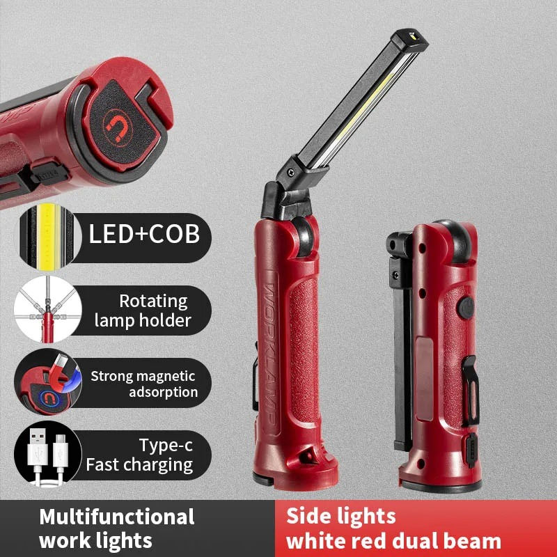Outdoor Lighting Guide - Lampe de travail LED COB rechargeable,