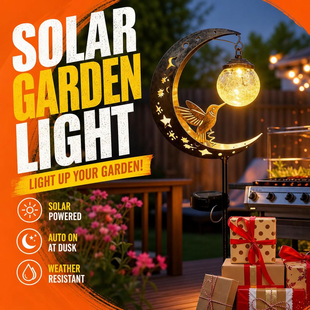 Landscape Spike Light - Lampe solaire décorative d'extérieur en métal