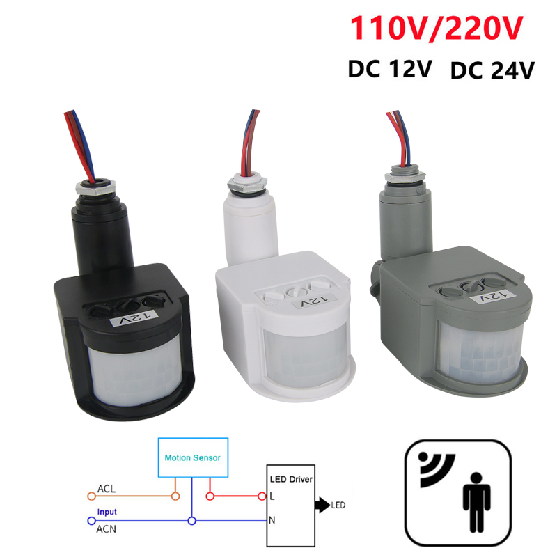 Outdoor Lighting Timer Switch - Capteur de mouvement PIR 12V 220V/110V,