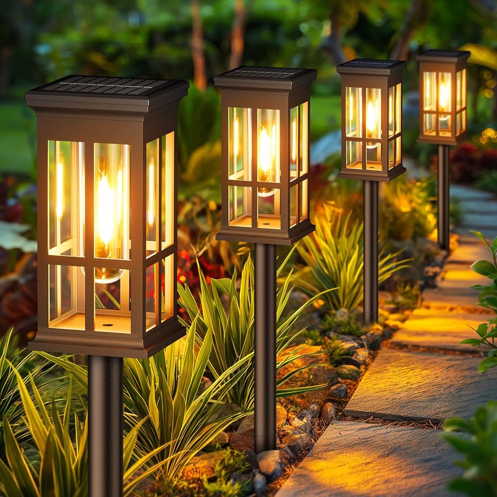 Landscape Spike Light - Lampe solaire d'extérieur, éclairage paysager étanche