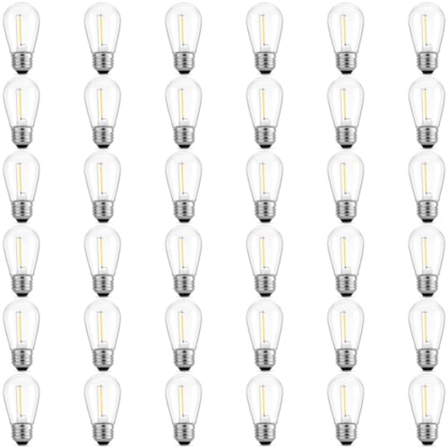 Outdoor Lighting Patio - Lot de 36 ampoules LED S14