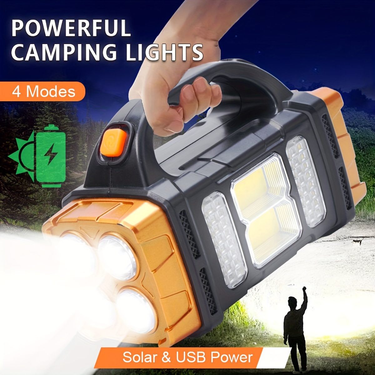 Outdoor Lighting Guide - Nouvelle lampe torche LED solaire rechargeable