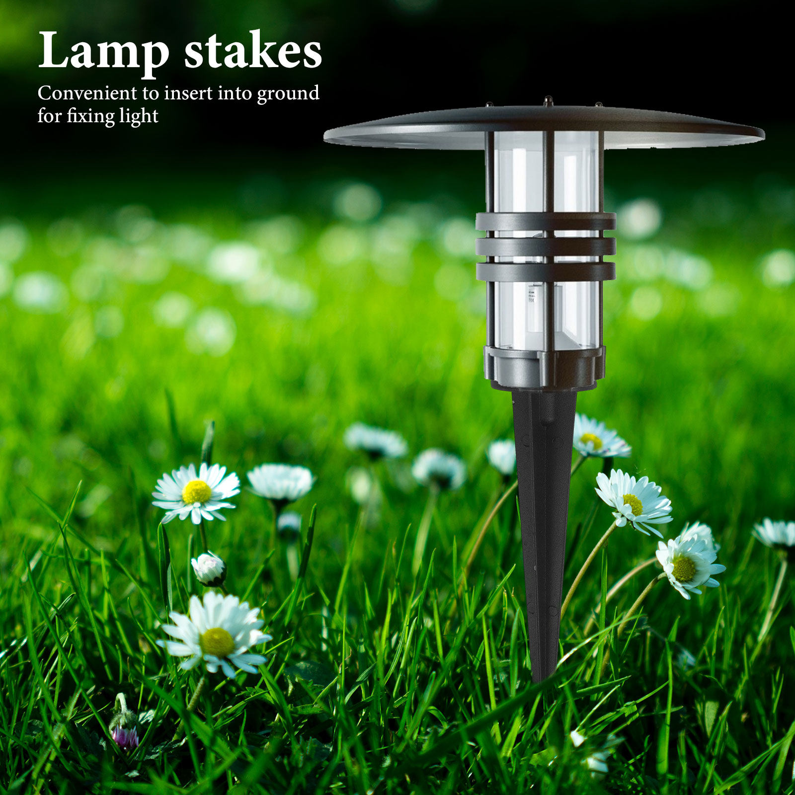 Outdoor Lighting In Ground - Piquets de sol en alliage d'aluminium,