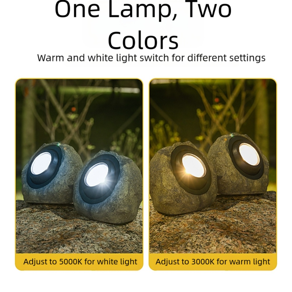 Outdoor Lighting Options - Lampe LED en pierre à énergie