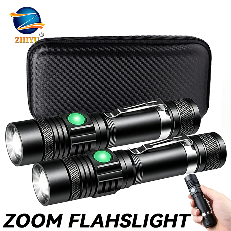 Outdoor Lighting Guide - Lampe torche LED T6 rechargeable, torche