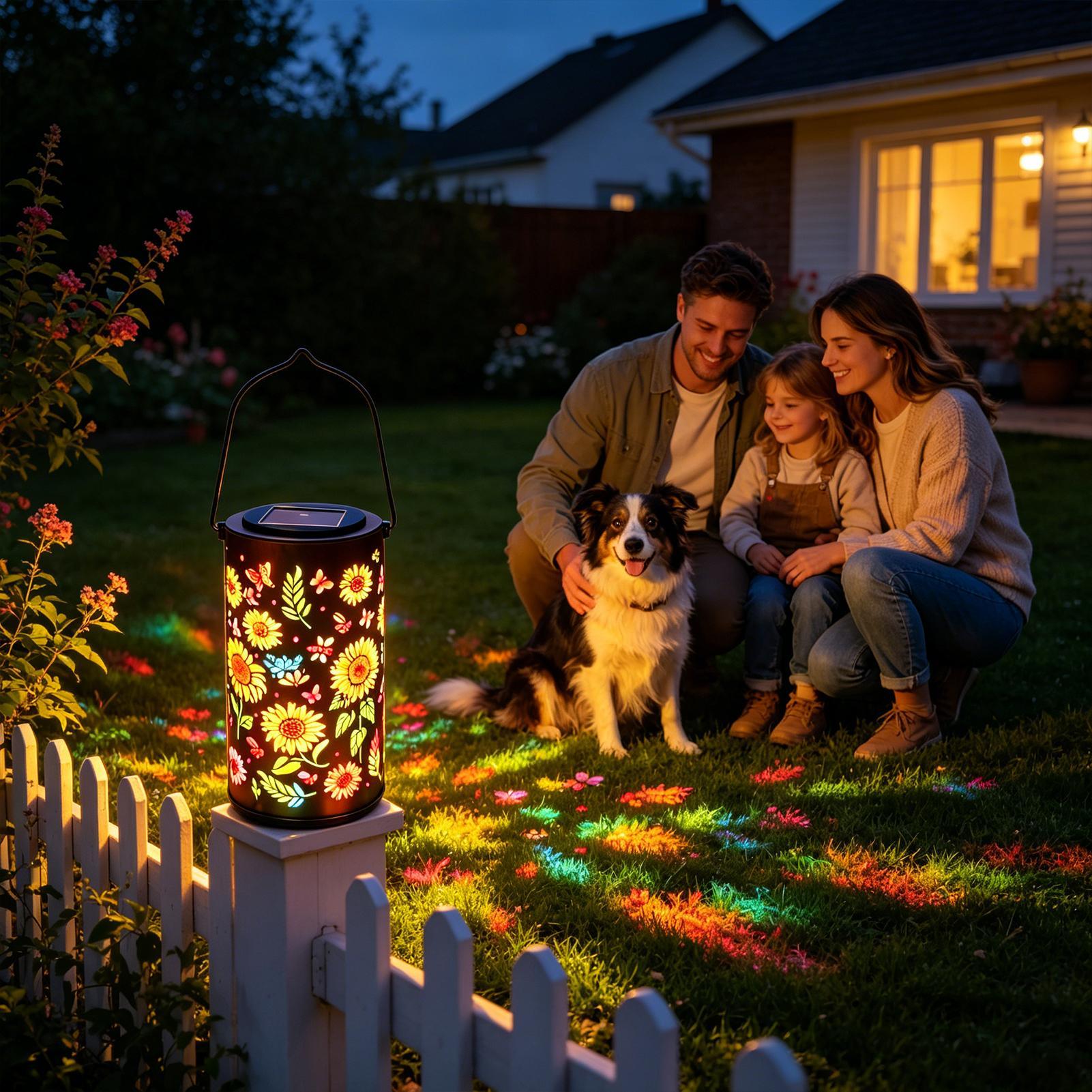 Lanterne solaire en forme de t - Outdoor Lighting Patio avis et prix