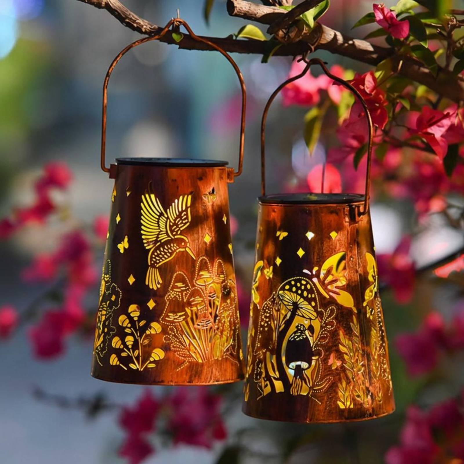 Lanterne de jardin à motif flo - Outdoor Lighting Decoration avis et prix