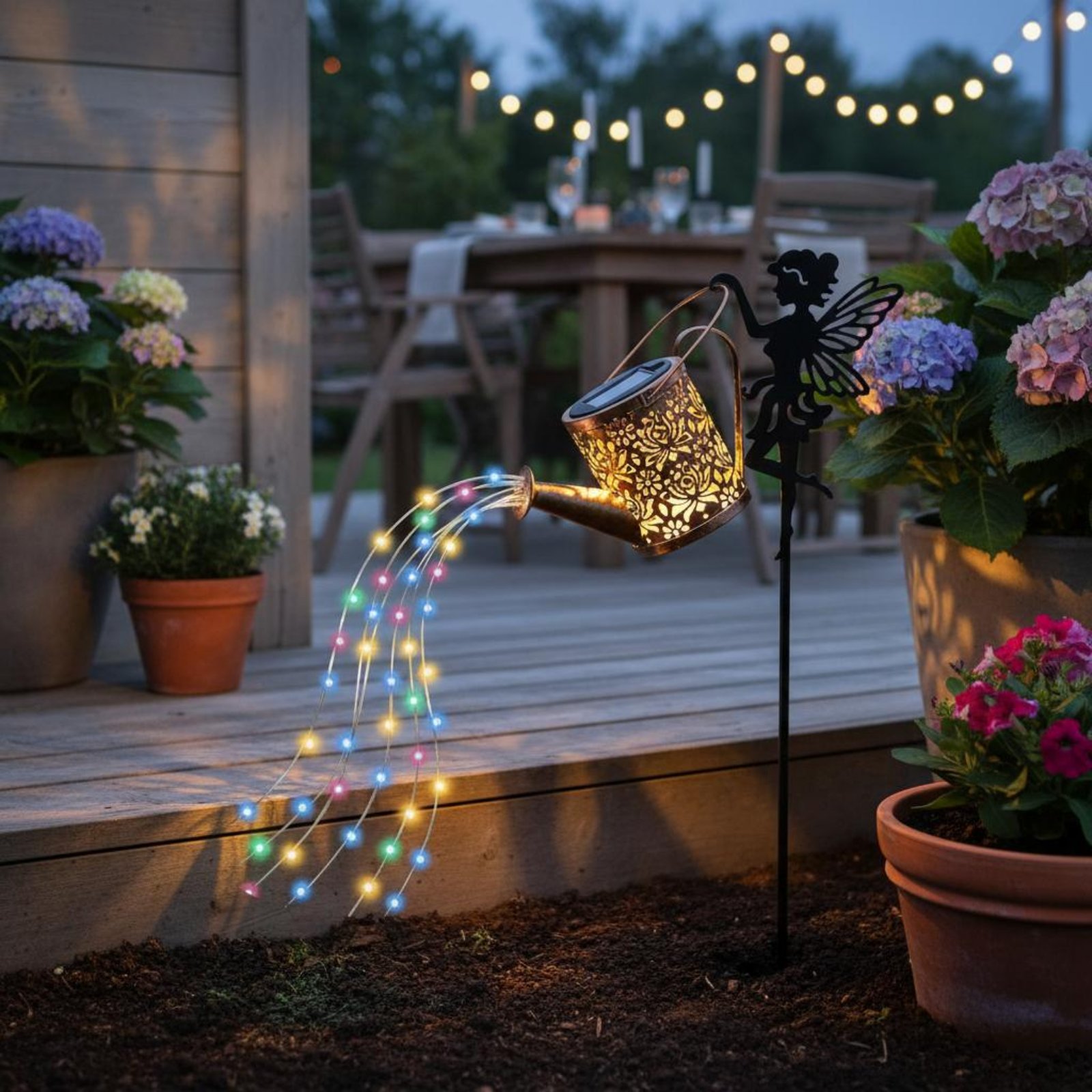 Arrosoir solaire lumineux déco - Outdoor Lighting Patio avis et prix