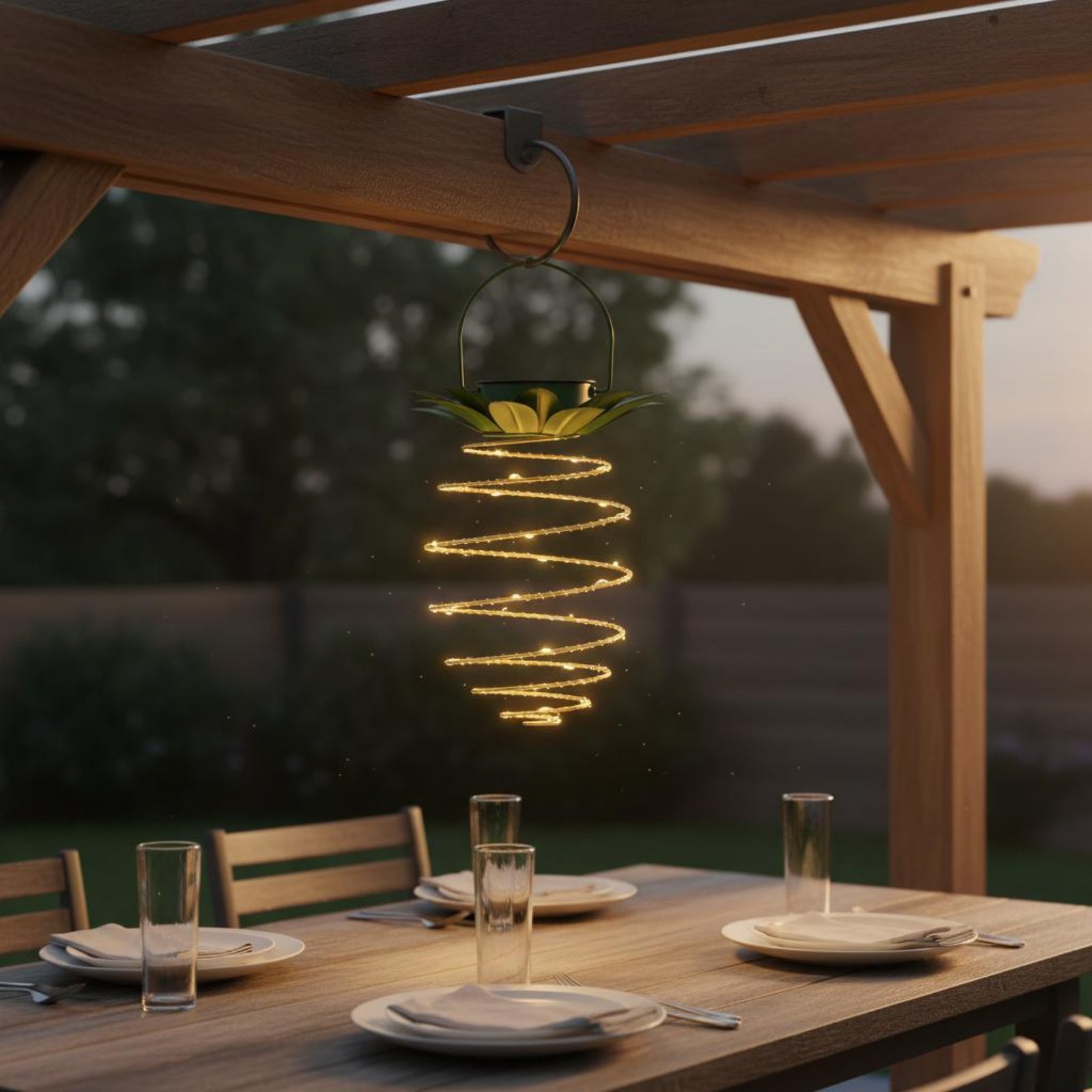 Lampe solaire en forme d'anana - Outdoor Lighting Patio avis et prix