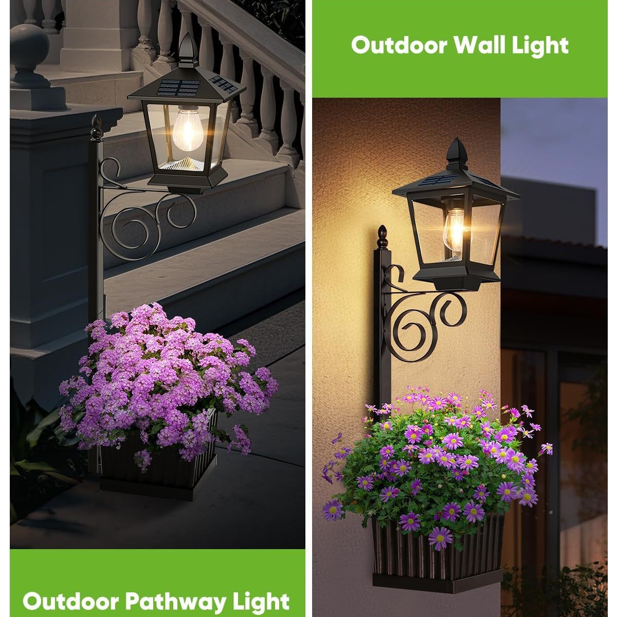Lampe solaire 2 en 1 pour plan - Outdoor Lighting Patio avis et prix
