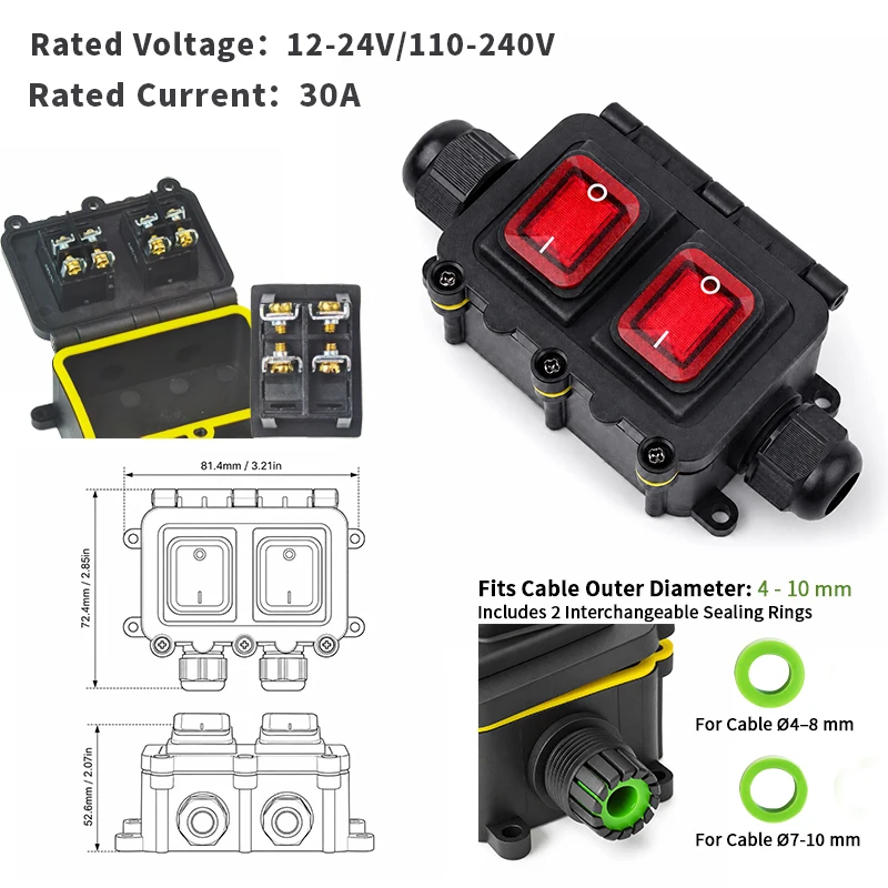 Boîtier d'interrupteur à bascu - Outdoor Lighting Options avis et prix