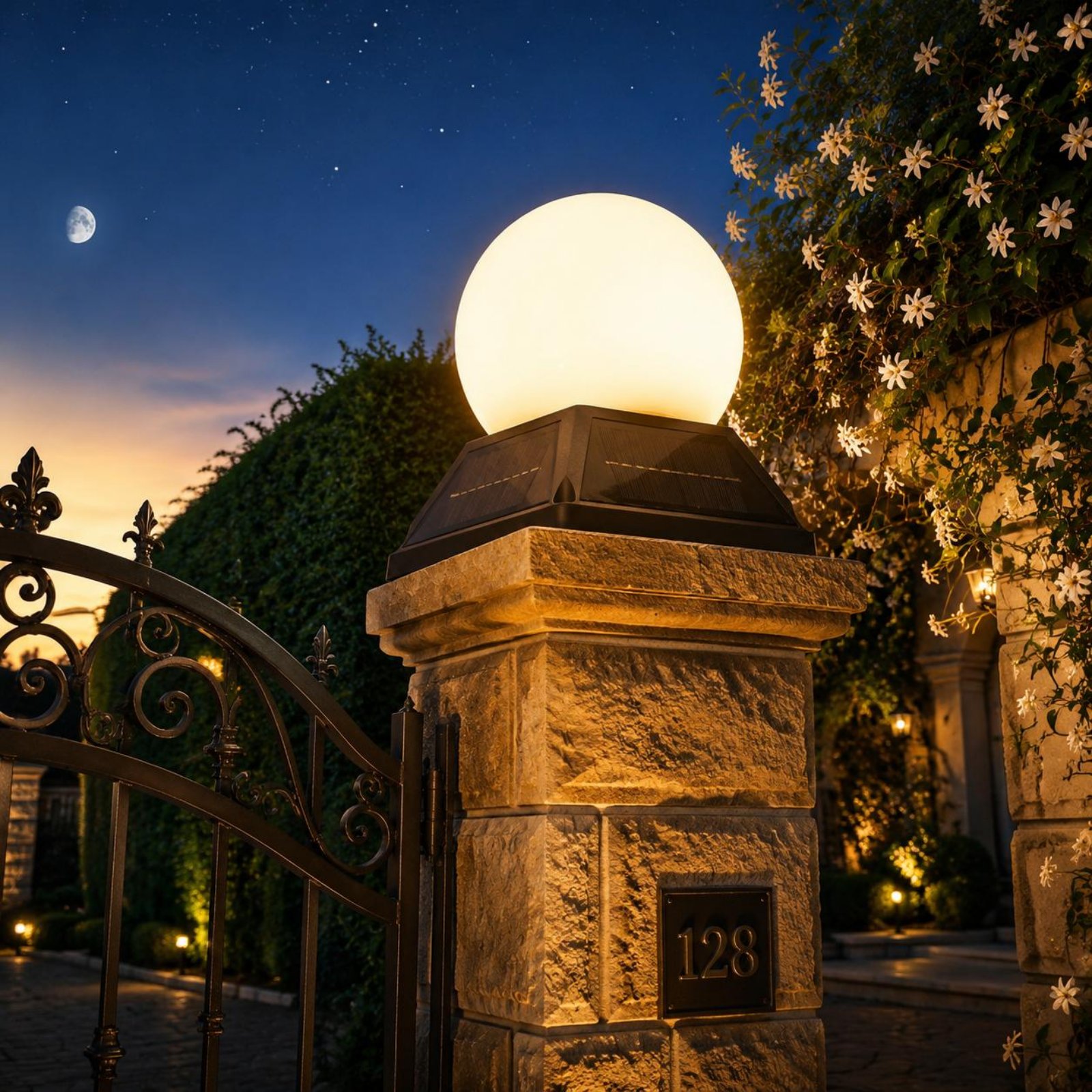 Lampe solaire sans fil pour po - Outdoor Lighting Globes avis et prix