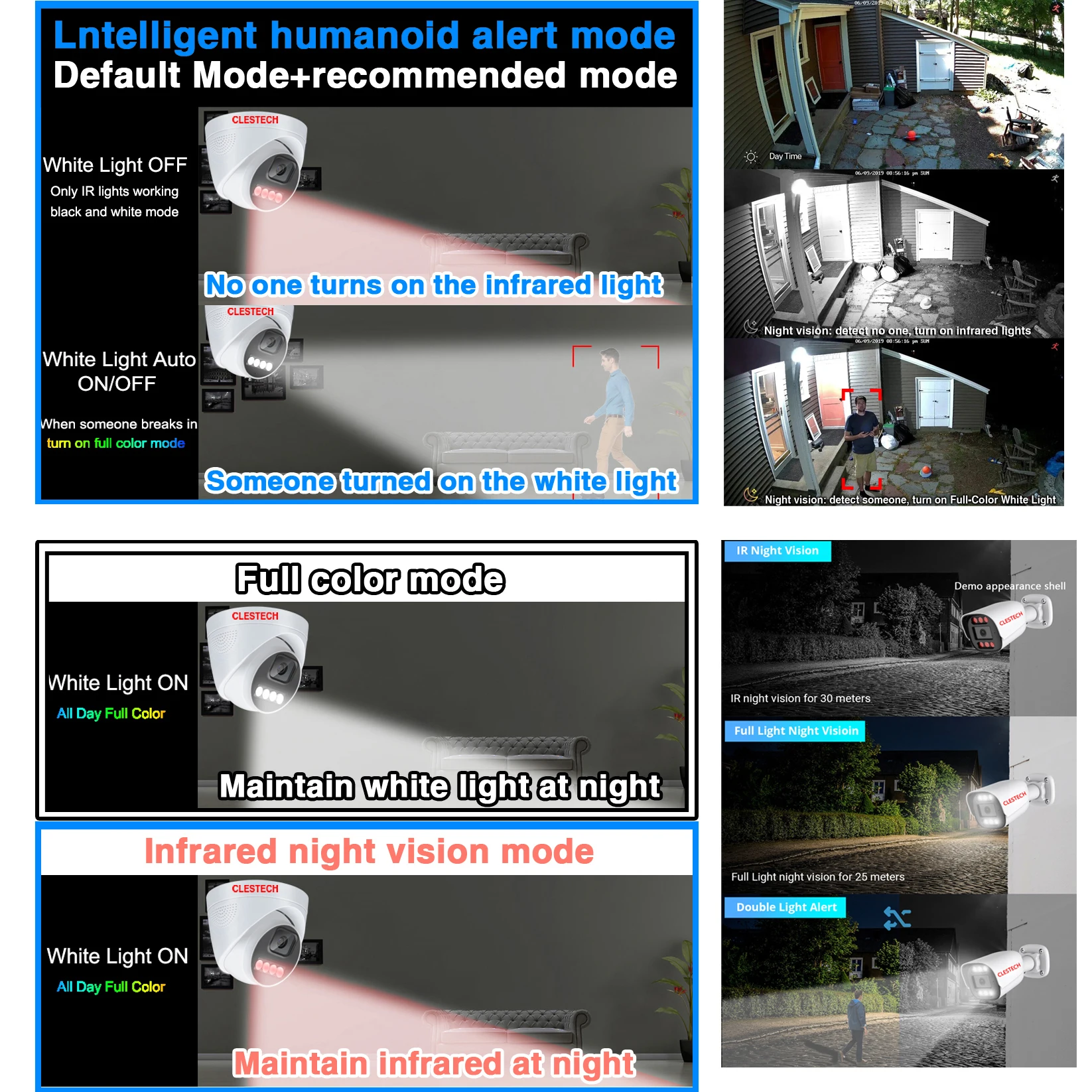 Caméra Audio IP POE AI 5MP 4MP - Outdoor Lighting Options avis et prix