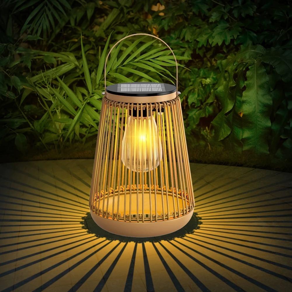 Lanterne solaire en rotin étan - Outdoor Lighting Patio avis et prix