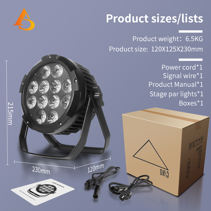IP65 étanche 12X18W 6in1 batte - Outdoor Lighting On House avis et prix