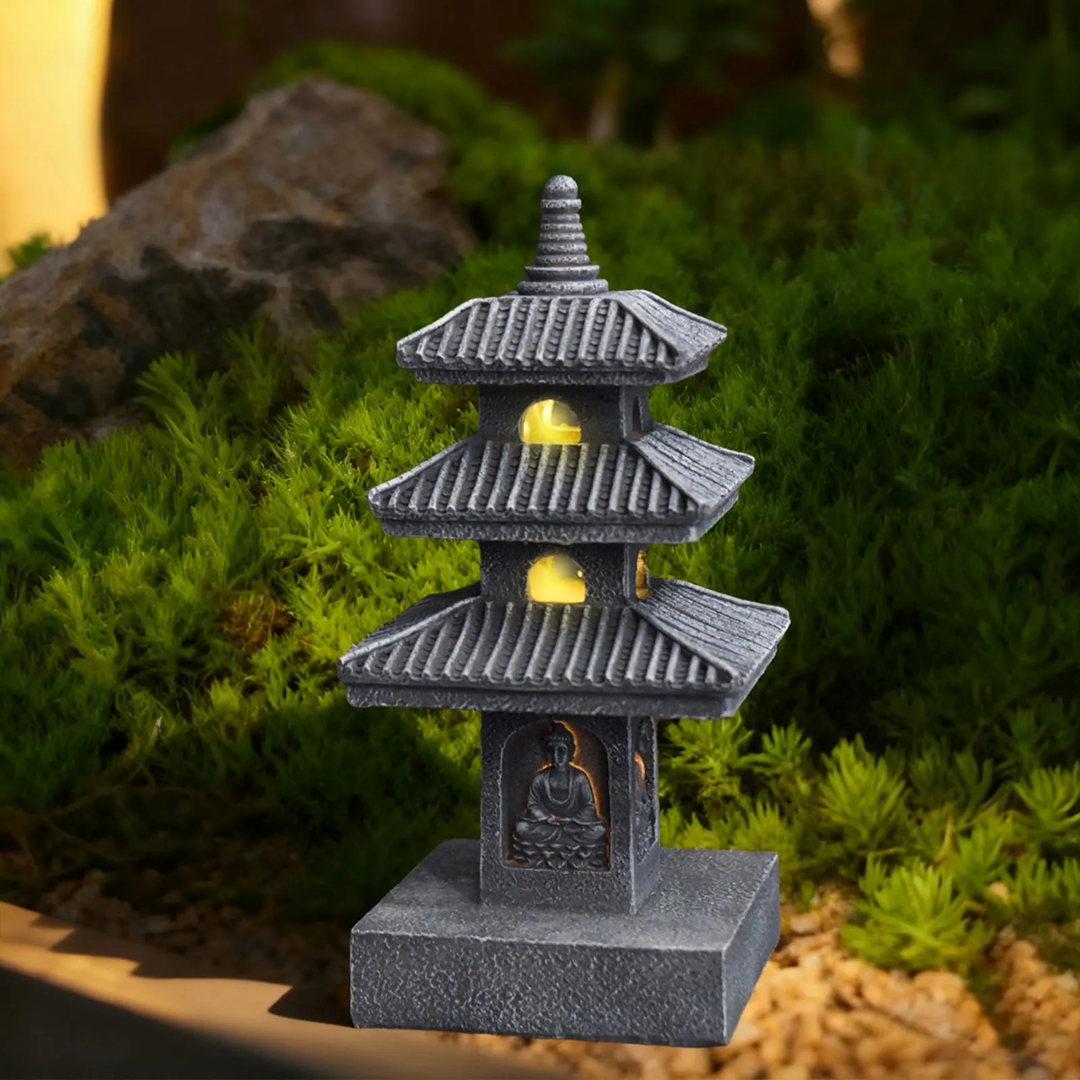 Lampes solaires de jardin, lan - Outdoor Lighting Japanese avis et prix