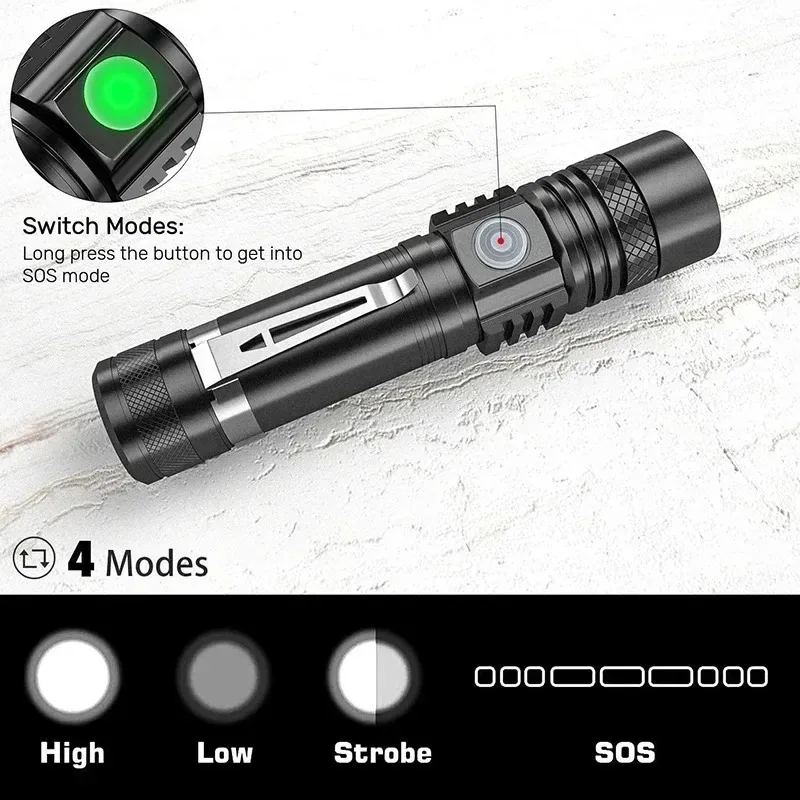 Lampe torche LED T6 rechargeab - Outdoor Lighting Guide avis et prix