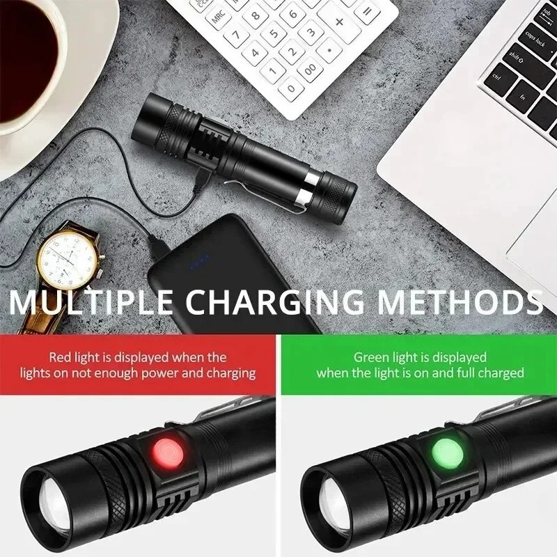 Lampe torche LED T6 rechargeab - Outdoor Lighting Guide avis et prix