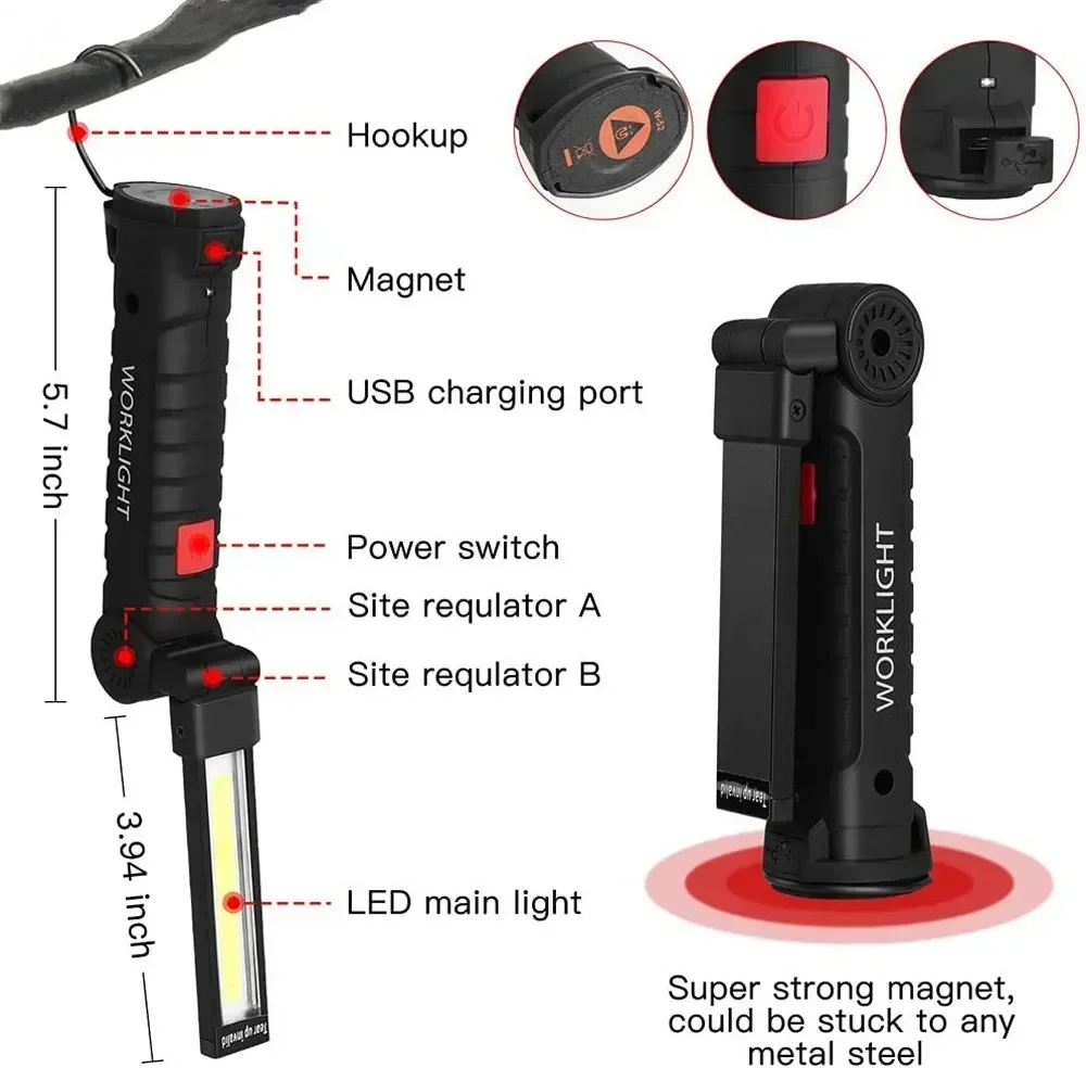 Lampe de poche LED COB, torche - Outdoor Lighting Guide avis et prix
