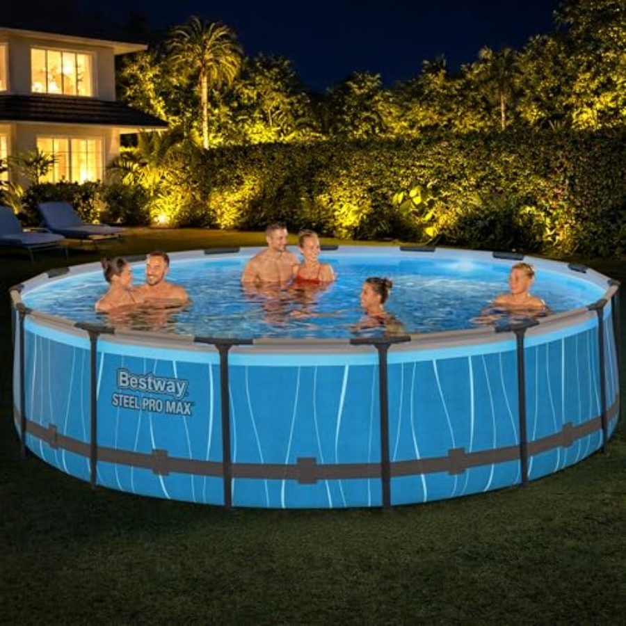 Piscine hors sol ronde de 15'  - Outdoor Lighting In Ground avis et prix
