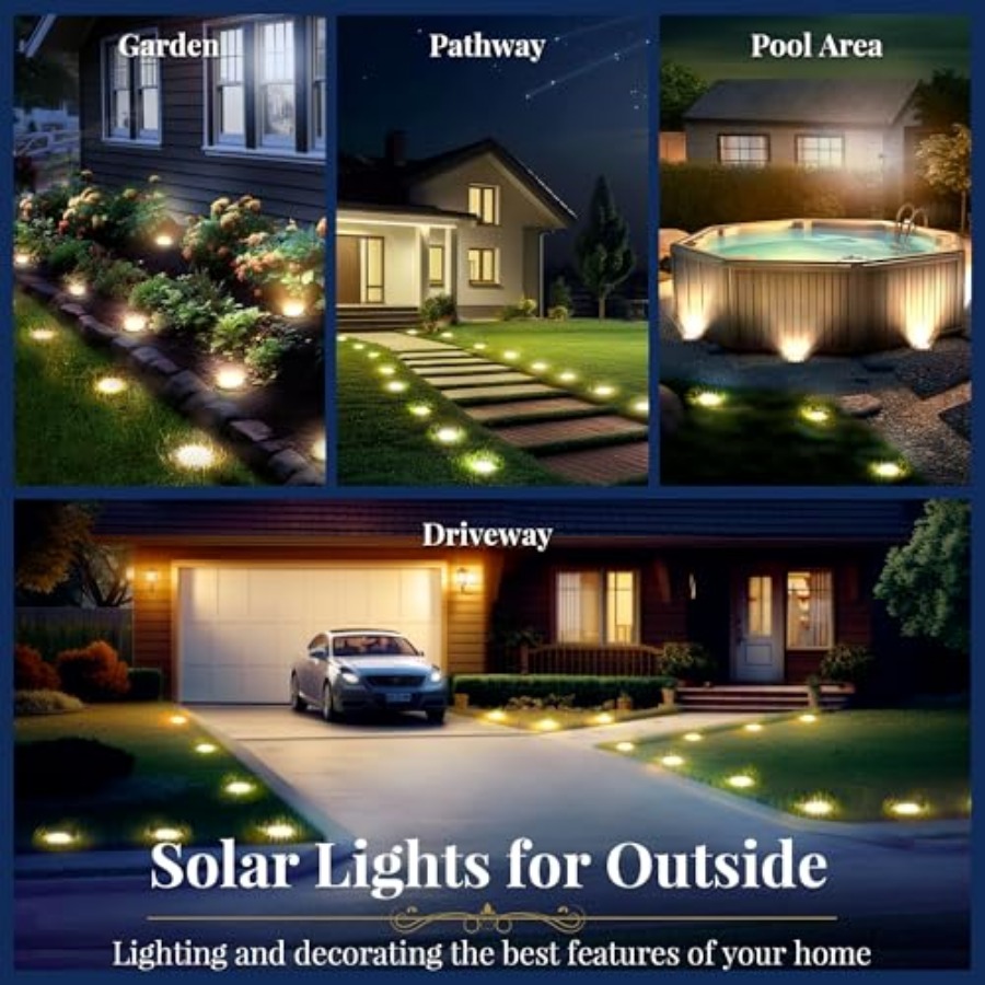Lampes solaires au sol, lampes - Outdoor Lighting In Ground avis et prix